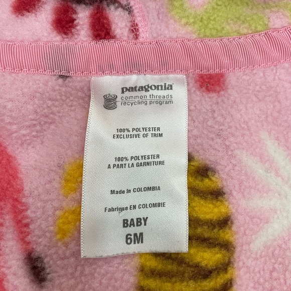 Patagonia full body bunting coat baby girl 6 mo - Picture 4 of 7